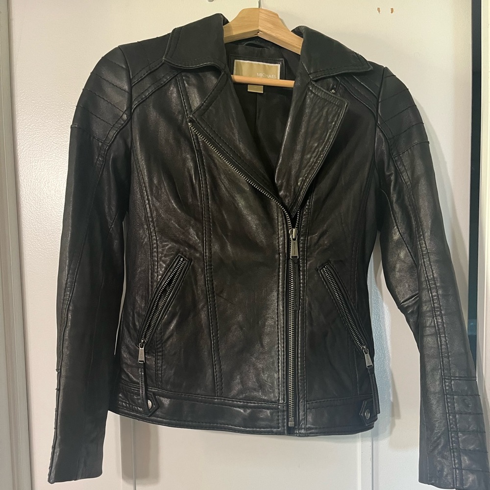 Michael Kors XS leather jacket